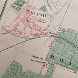 1883 - Plan of the city and the Palace of Versailles