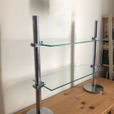 Vitrotub chrome metal shelf on legs