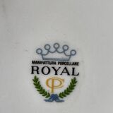 Porcelain teapot with flowers, 1970s, Italian ceramic