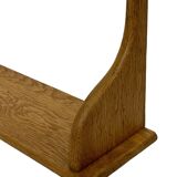 Vintage oak wall rack book shelf 1970s wood minimalist design