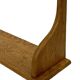 Vintage oak wall rack book shelf 1970s wood minimalist design