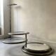 Removable coffee table in chrome, glass & mirror by Milo Baughman, design 1970.