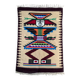 Vintage 100% woven wool rug