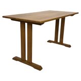 Vintage oak shaker dining table minimalist design 70's