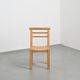 Solid beech chairs with log backs, French work, 1980