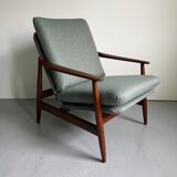 1960s Danish Teak Lounge Chair: Poul Volther Model 350