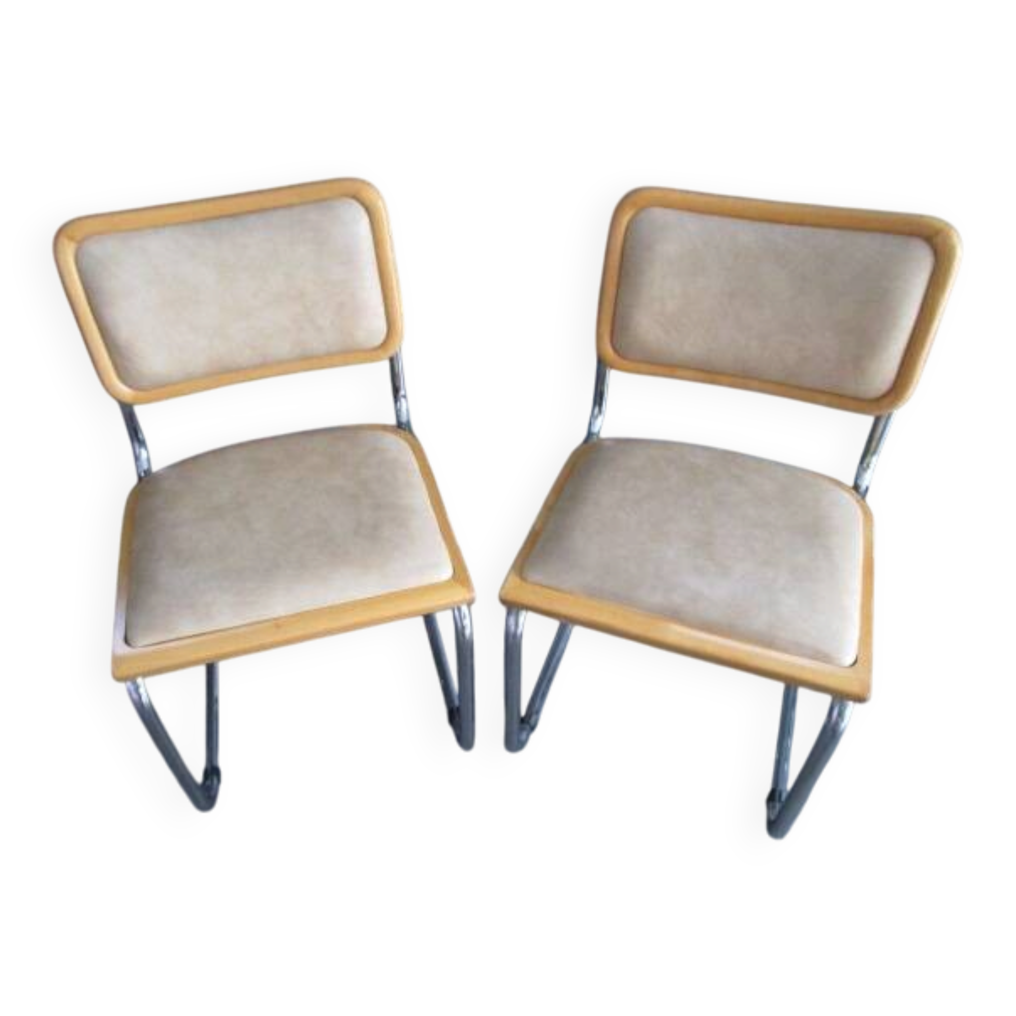 set of two B32 chairs by Marcel Breuer