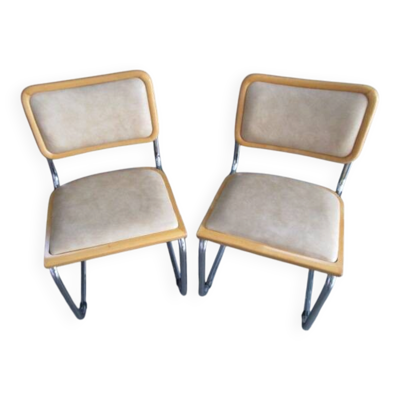 lot de deux chaises B32 Marcel Breuer
