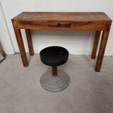 Console bureau bois de Sesham massif