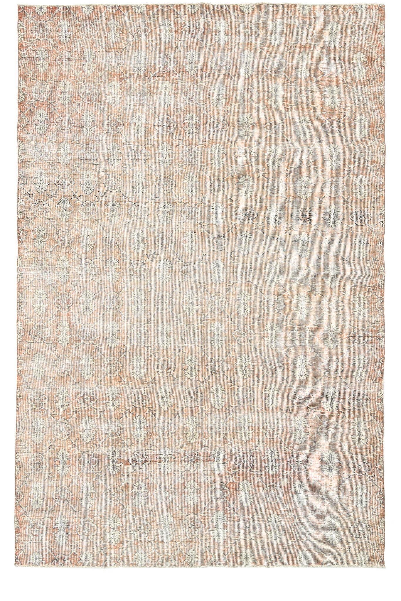 7x11 Muted Orange Classic Vintage Rug, 217x336Cm