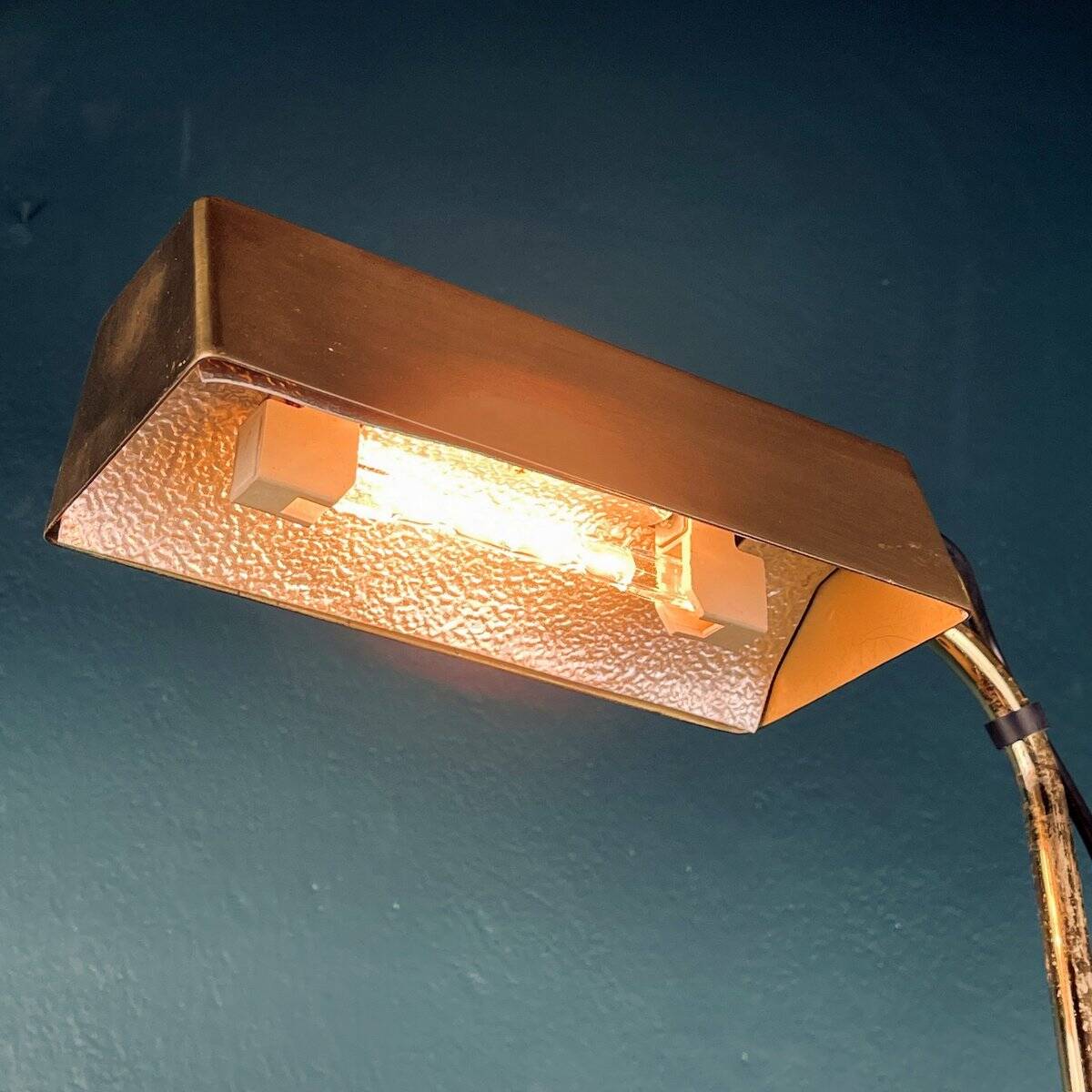 Italian brass floor lamp from the mid-century by Relux Milano, 1970s.