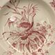 2 ancient hollow plates longchamp congo ostrich parrots