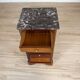 Small Biedermeier Mahogany Wood & Veneer Dresser with Marble Top, 1930s