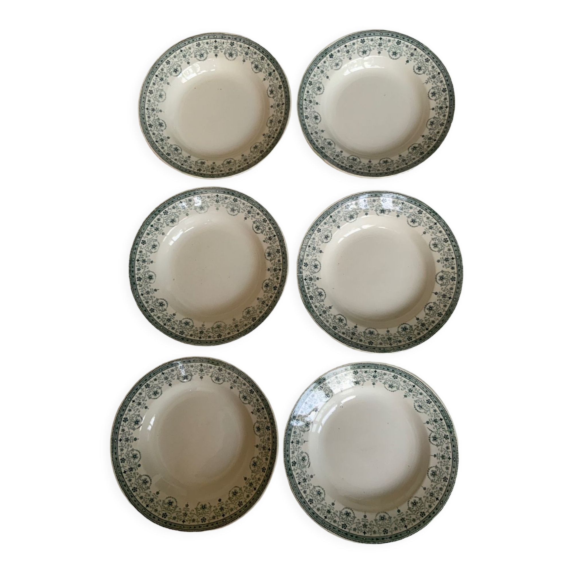 Assiettes à soupe Terre de Fer