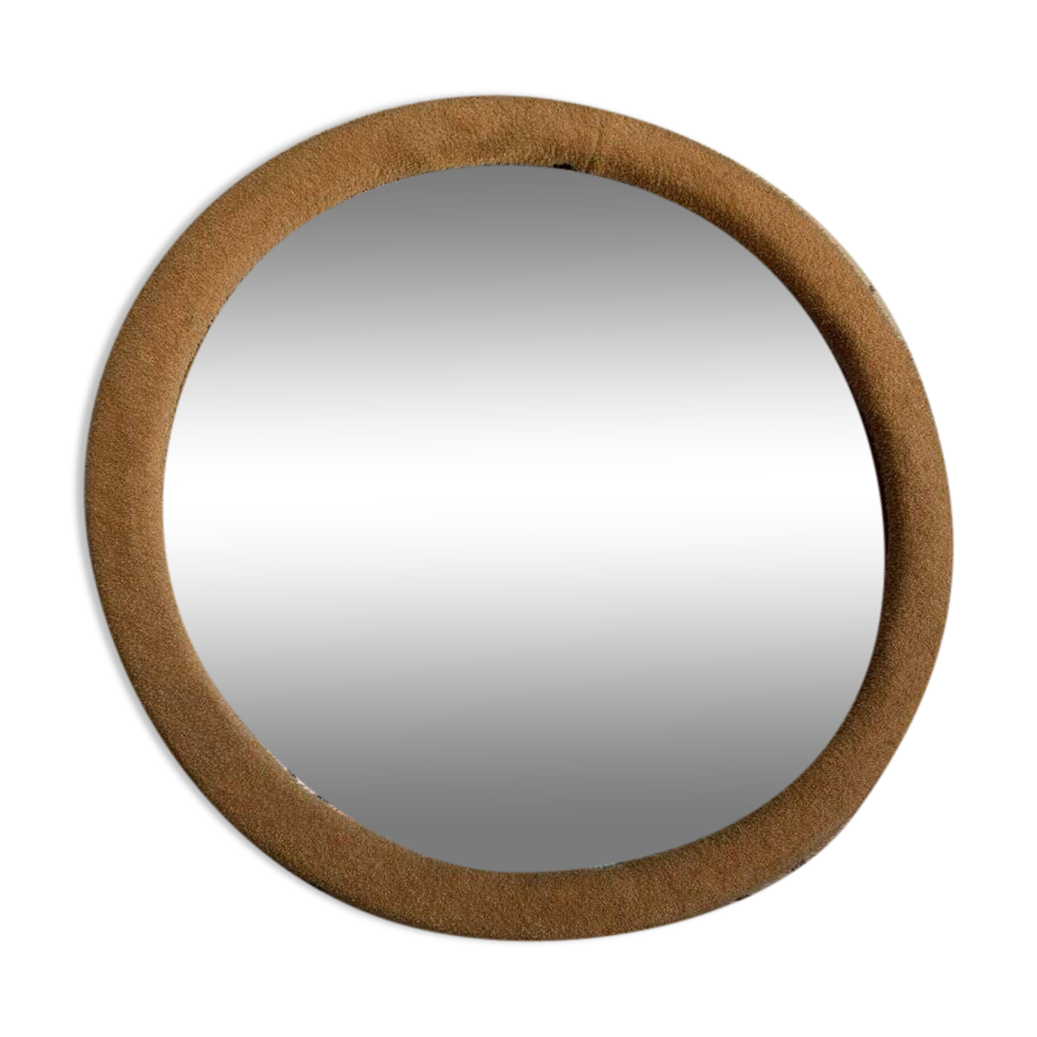 Wall Mirror with the Yellow Fabric, 1950s