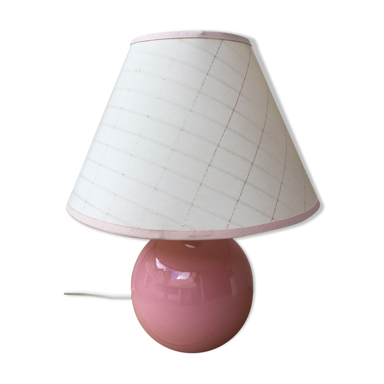 Pink ceramic lamp