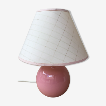 Lampe en céramique rose