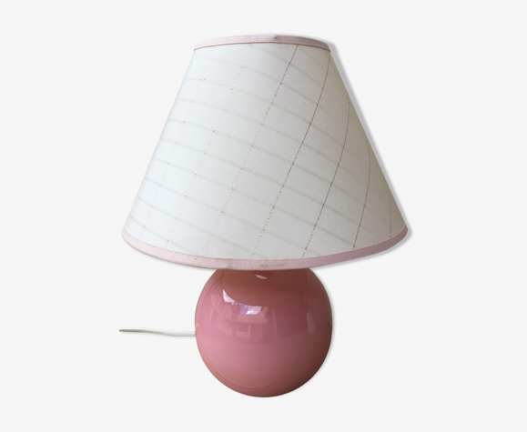 Pink ceramic lamp