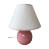 Pink ceramic lamp