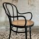 Fauteuil vintage cannage