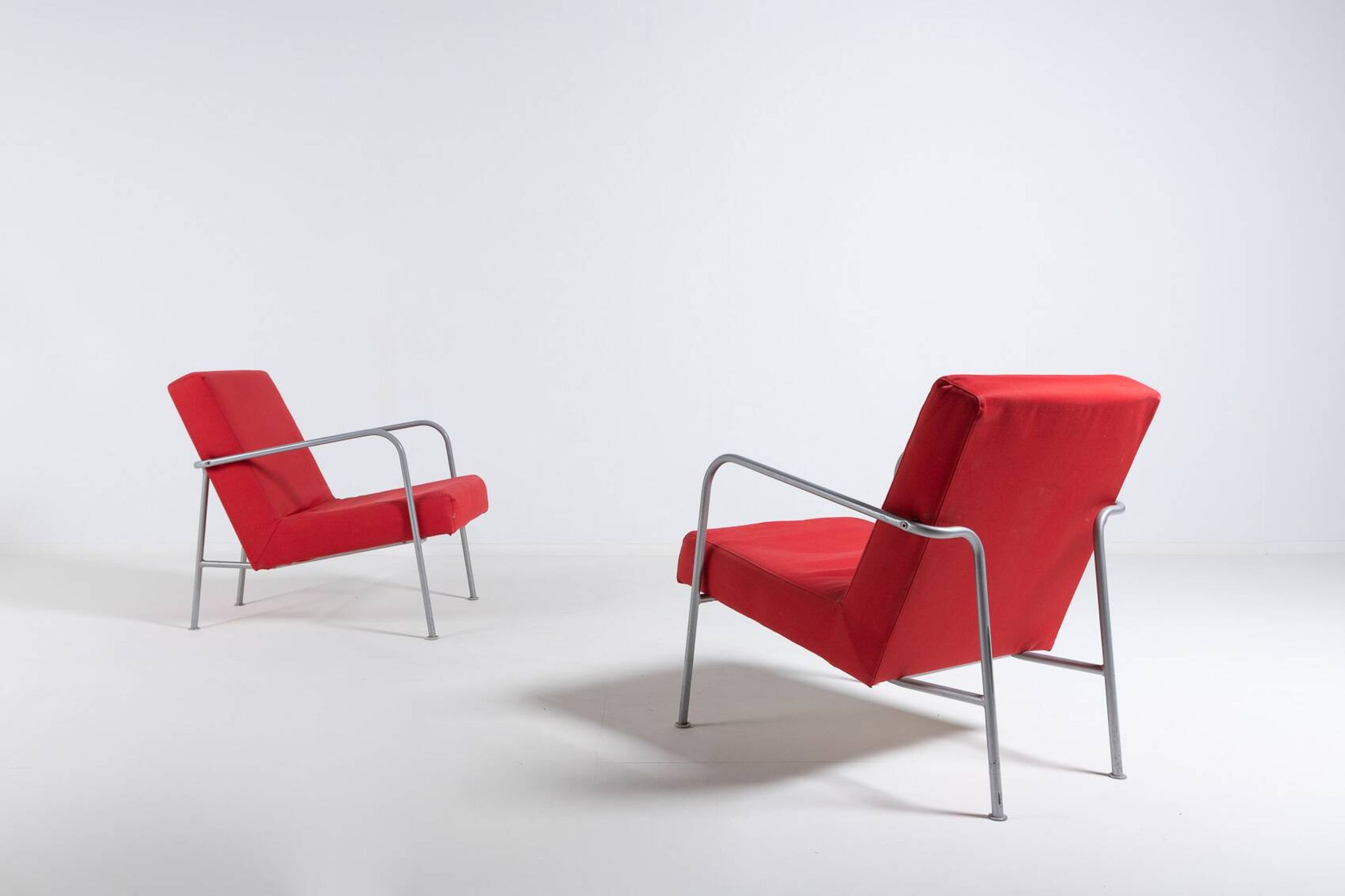Ensemble de 2 fauteuils vintage style bauhaus d'ikea