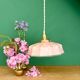 Vintage pink opaline pendant light