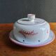 Vintage Ceramic Cheese Dome – Floral Branch Decor