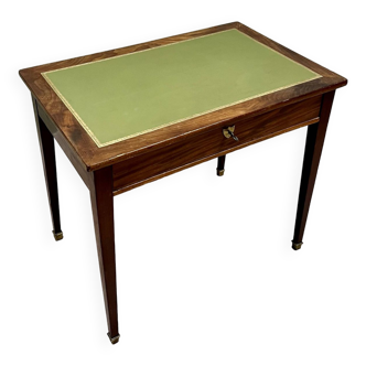 Desk writing table in mahogany louis xvi style xix eme century