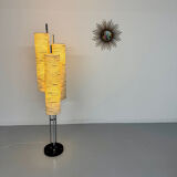 Ancien lampadaire des années 70 design Lemag vintage chromé 