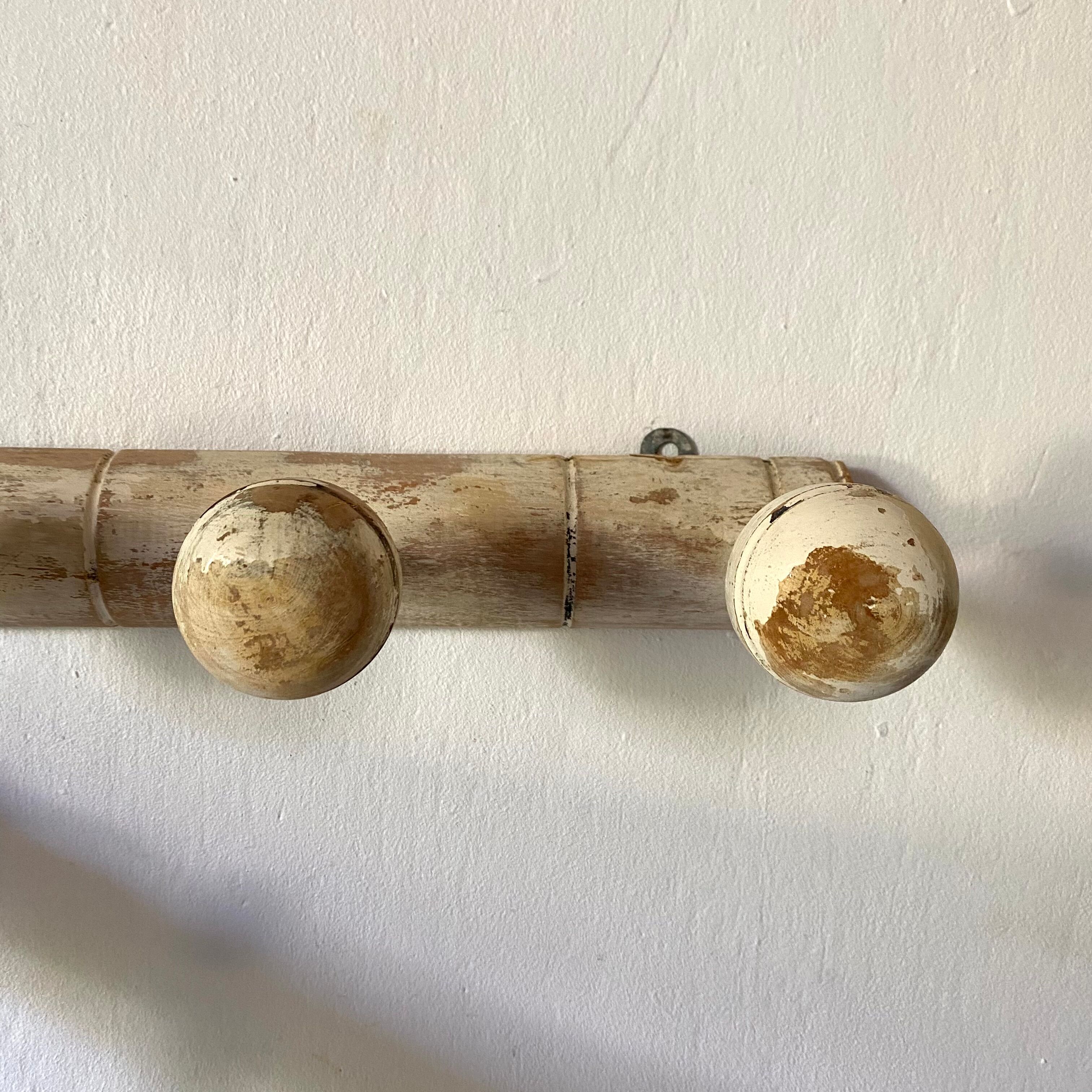 Old coat rack with 5 hooks