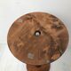 Column, wooden pedestal turned in vintage walnut