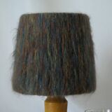 Vintage handmade wool hat lamp