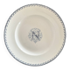 Round iron earth dish monogram “N” KG Lunéville
