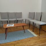 Set of 6 chairs attributed to Colette Gueden (1905-2000) reupholstered