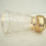 Vase en cristal gravé
