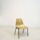 Vintage golden molded stacking chair from Hiller, Germany