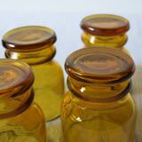 4 verres ambré Pernod