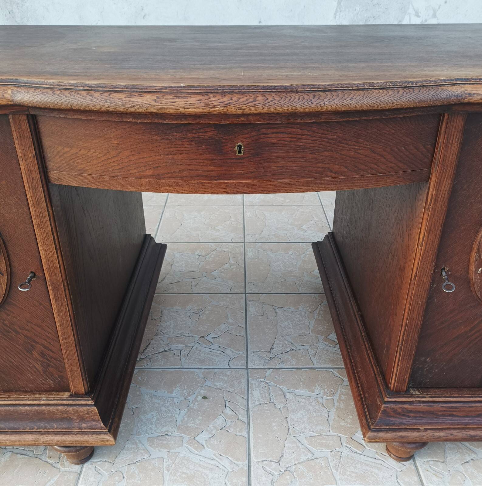 Art Deco oak desk