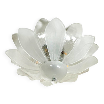 Contemporary Modern Flower  Glass Flush Mount