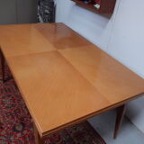 Extending table with vintage compass legs 50s