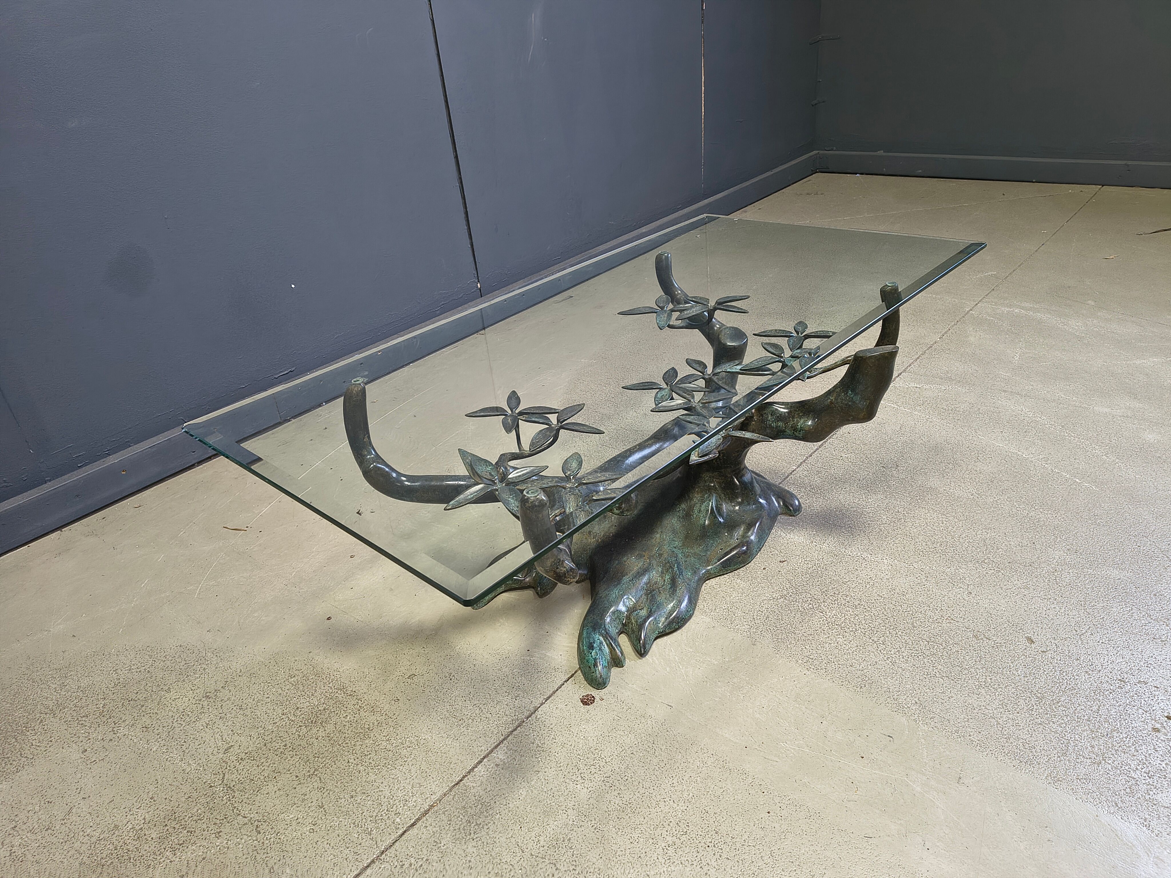 Vintage bonsai coffee table by Willy Daro, 1970s