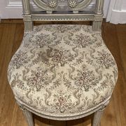 Pair of chairs, lyre back, based on a model by Jacob, Louis XVI style.