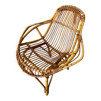 Rattan armchair from the 50s/60s