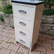 Vintage wooden furniture 4 drawers and formica tops