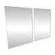 Pair of Andromeda mirrors by Nanda Vigo in 1974 for Glas Italia.