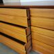 Italian drawer sideboard in solid wood 1960