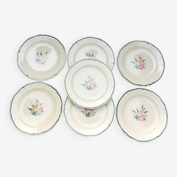 7 Gien Butterfly plates