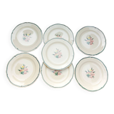 7 assiettes Gien Butterfly