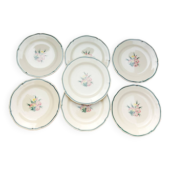 7 Gien Butterfly plates