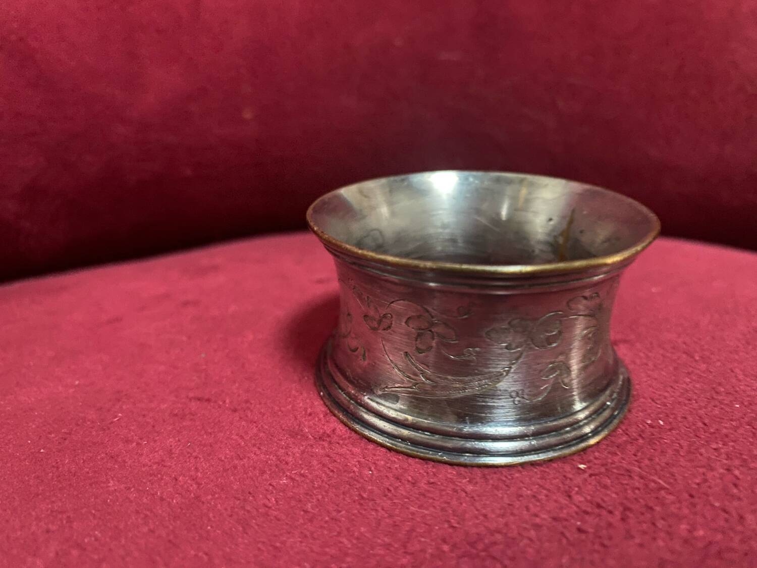 Rond de serviette Christofle en métal argenté